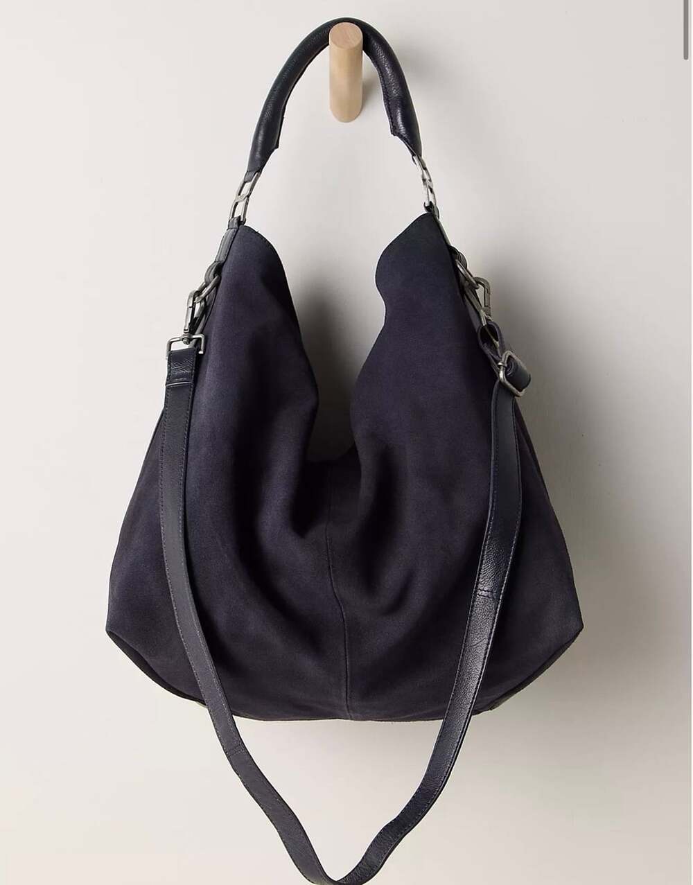 Free People Suzie Suede Slouchy Tote Bag